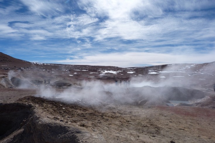 Okolice Salaru, gejzery