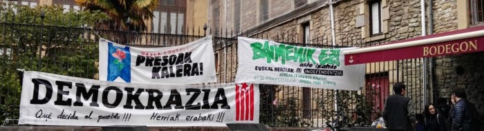 Vitoria, Kraj Basków, transparenty